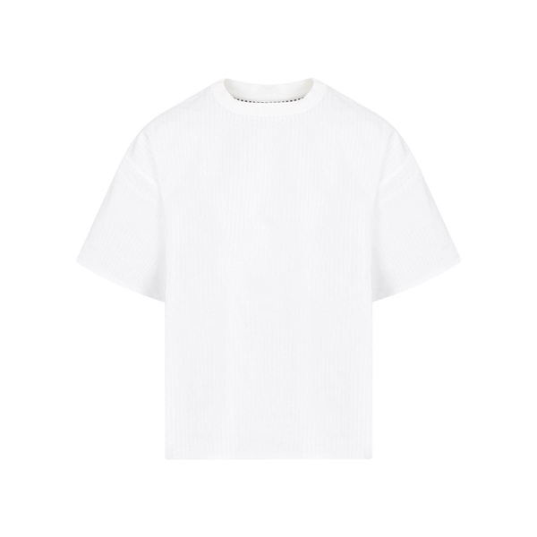 BOTTEGA VENETA White Cotton Crew-Neck T-Shirt for Women - SS24 Collection