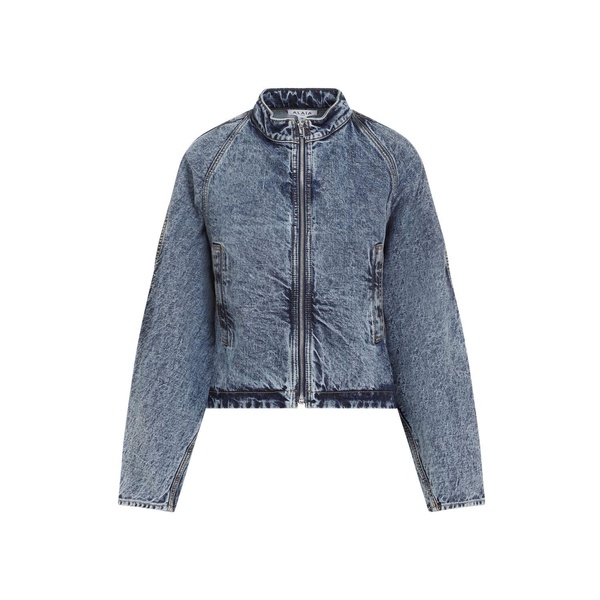 ALAIA Women's Snow Denim Round Jacket