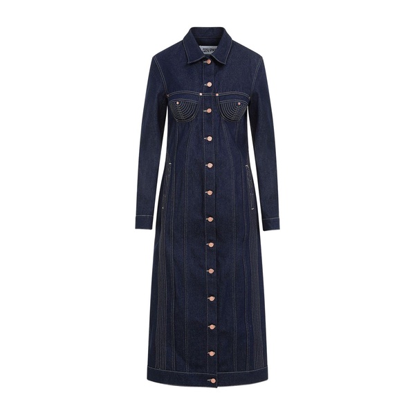 JEAN PAUL GAULTIER Navy Trompe-L`ŒIL Jacket for Women