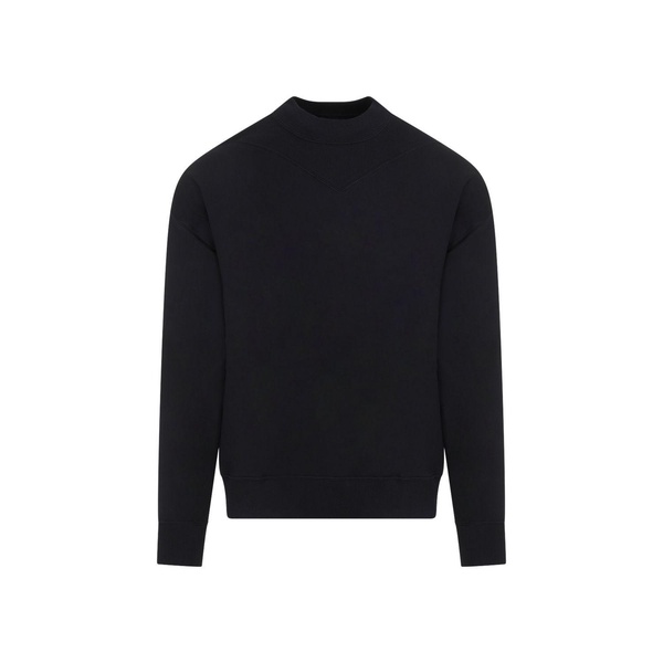 JIL SANDER Men's Black Cotton Sweatshirt for SS24