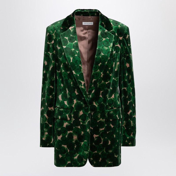 Dries Van Noten Single-Breasted Blazer With Polka Dot Print Women