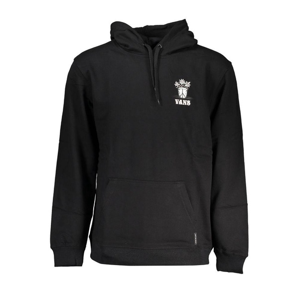 Fleece Hooded Sweatshirt with Central Pocket and Logo Print