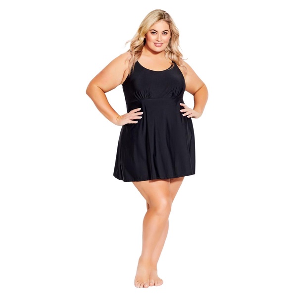 Plus Size Empire Swim Dress