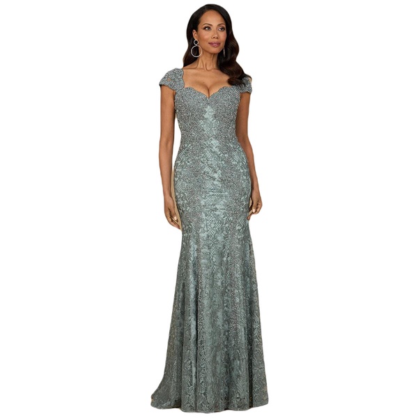 Women's Fitted Lace Mermaid Gown