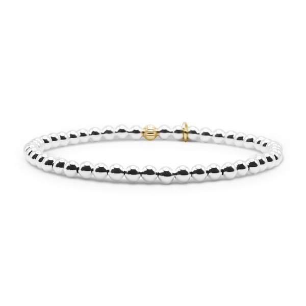 4mm Sterling Silver Ball Stretch Bracelet