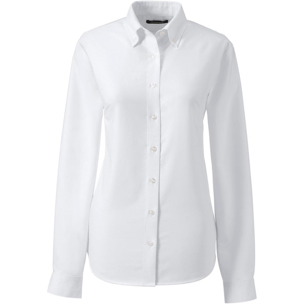 Women's School Uniform Long Sleeve Oxford Dress Shirt