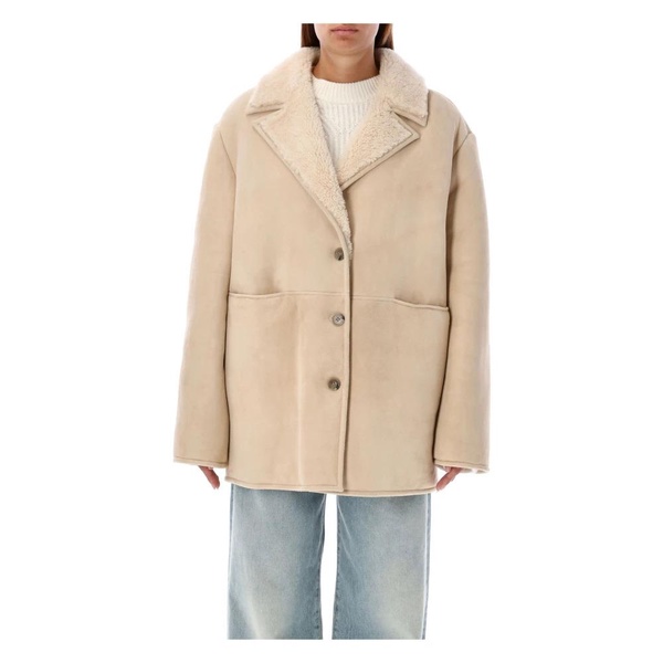 Shearling Coat Ivory Outerwear AW24