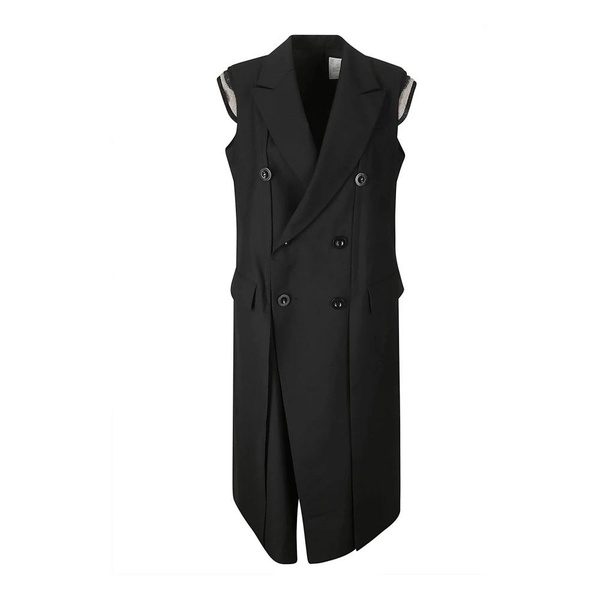 Double-Breasted Sleeveless Vest Jacket