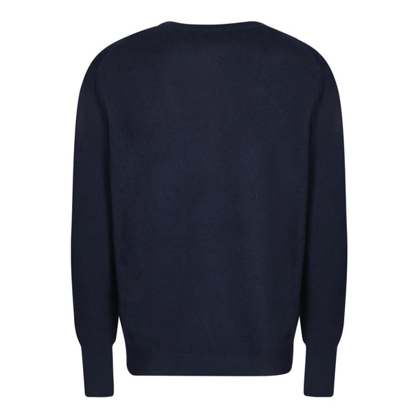 Dark Blue Cashmere -Neck Jumper