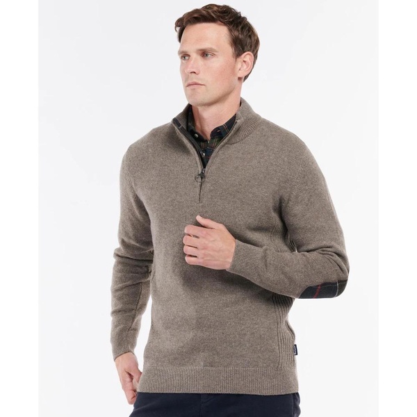 Gray-Brown Holden Half Zip Sweater