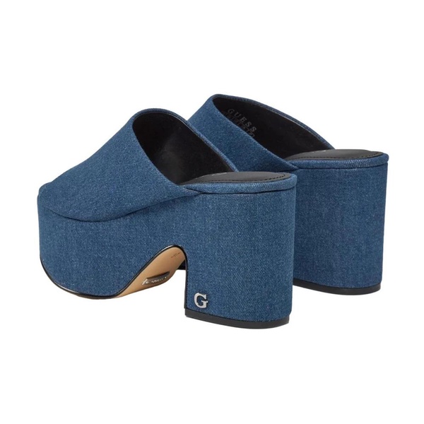 Cotton Platform Peep Toes