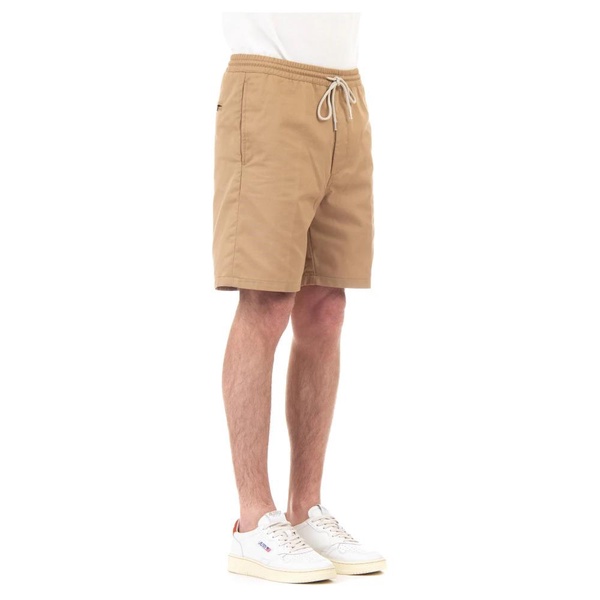 Stretch Cotton Shorts with Drawstring Waist