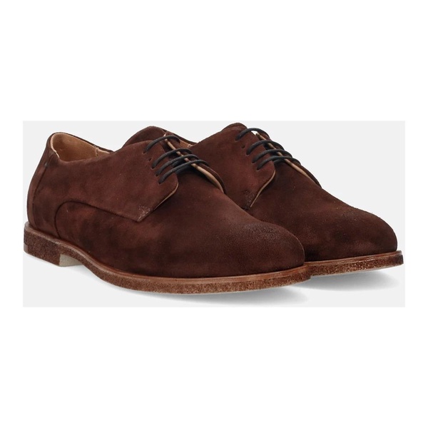 Brown Suede Derby Shoes