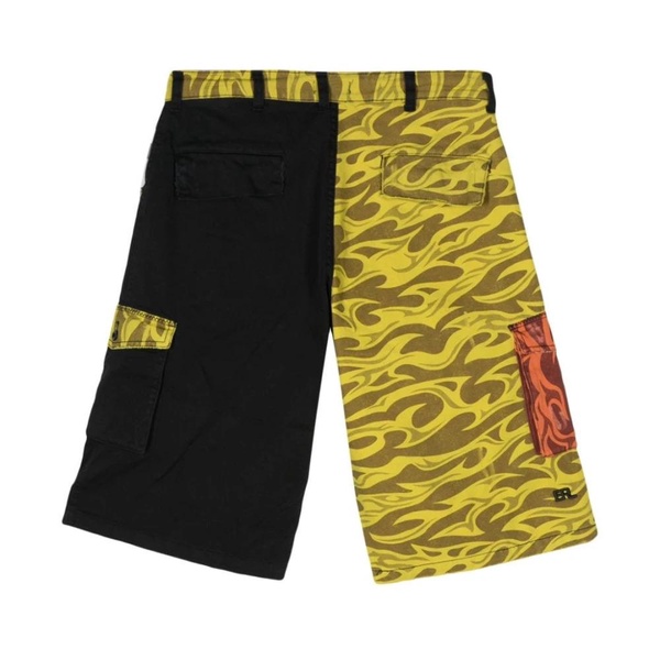 Graphic Printed Cargo Shorts