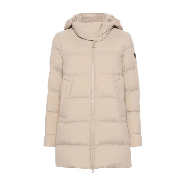 Beige Padded Water-Resistant Coat