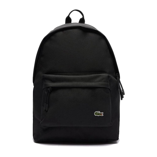 Solid Color Backpack with Crocodile Logo