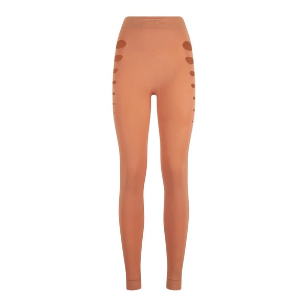 Rose Gold Leggings with Leg Detail