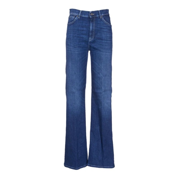 Dark Blue Denim Mustache Trousers