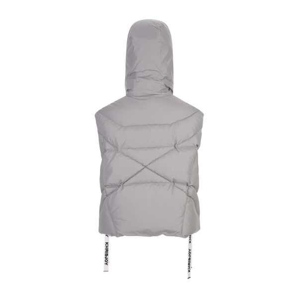 Grey Quilted Padded Gilet for Women