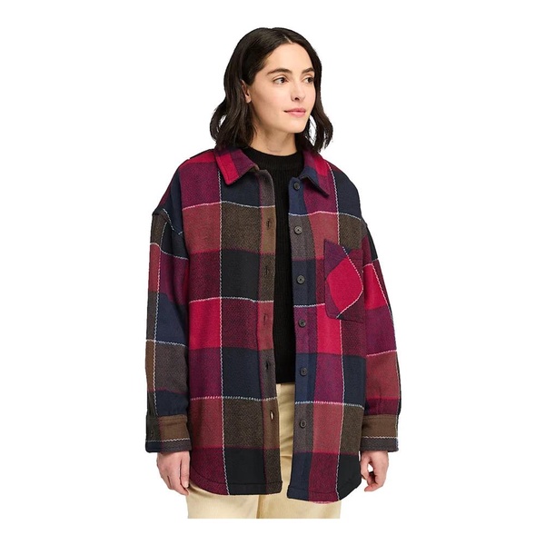 Red Flannel Oversized Shirt