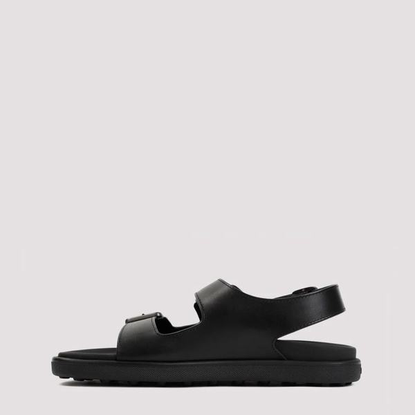 Black Leather Sandals