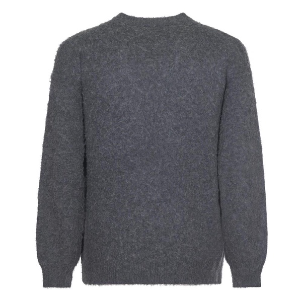 Brushed Wool Cashmere Silk Knit Sweater