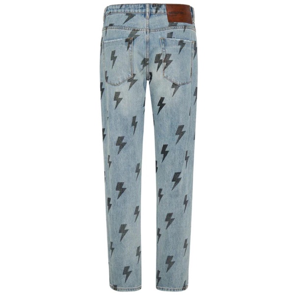 Lightning Print Regular Fit Jeans