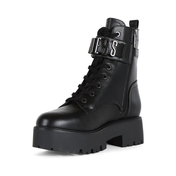 Eco-leather ankle boot with logo