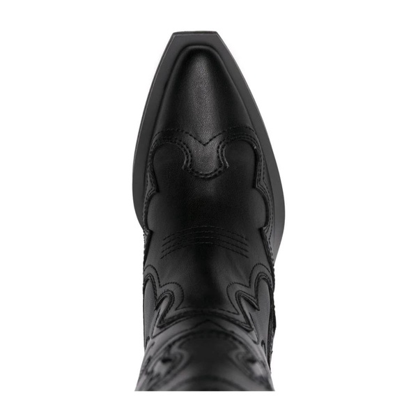 Black Cowboy Boots with Cuban Heel