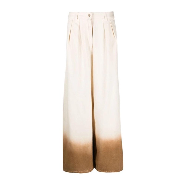 White High-Rise Wide Leg Jeans