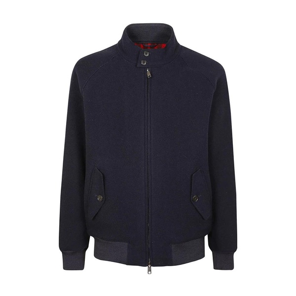 Navy Wool Jacket Double Style