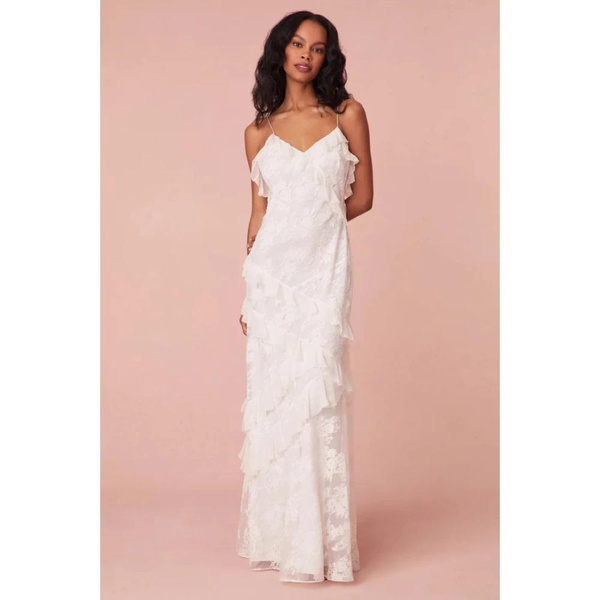 Rialto Lace Maxi Dress in White