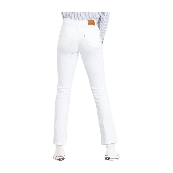 724 High Rise White Jeans