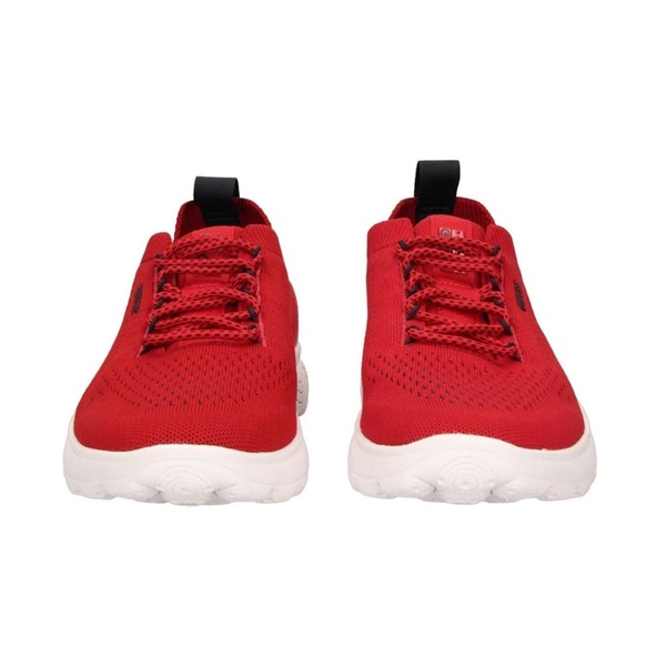 Red Casual Textile Sneakers