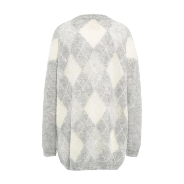 Grey Knitwear Cardigan AW24 Women's Clothing