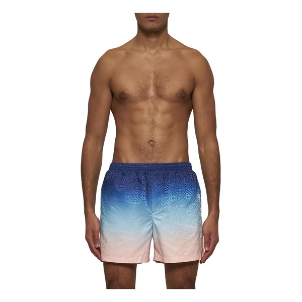 Gradient Monogram Swim Shorts Blue