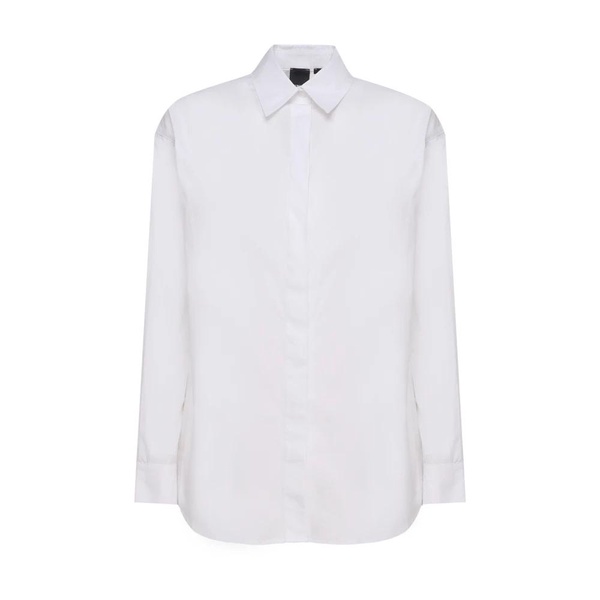 Classic White Shirt with Embroidered Logo