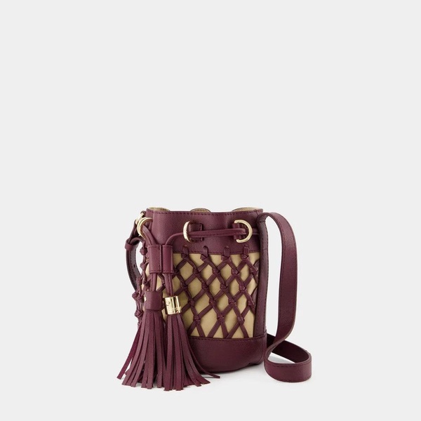 See By Chloé Logo-Debossed Drawstring Bucket Bag