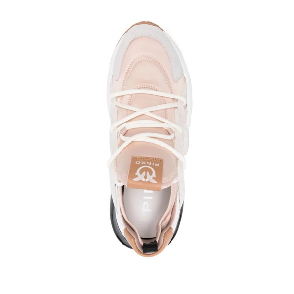 Logo Sneakers in Pink and White