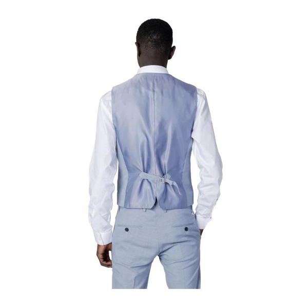 Blue Polyester Suit Vest Collection