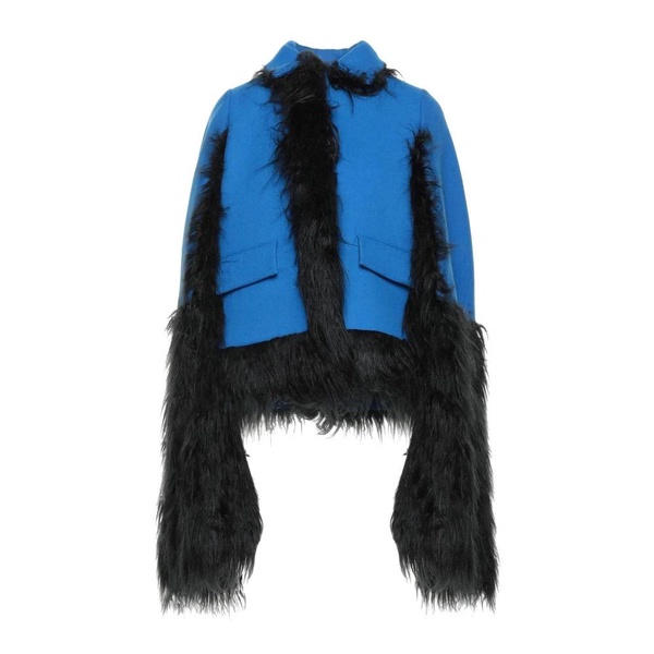 Faux Fur Trimmed Cape