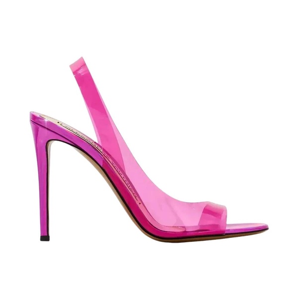 Pink Transparent Stiletto Sandals