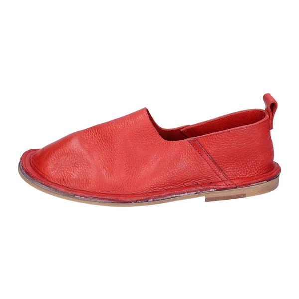 Vintage Leather Slip-On Loafers Women