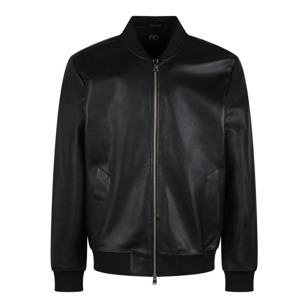 Classic Leather Jacket Zip Closure