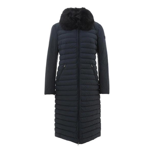 Quilted Coat with Fur Detail