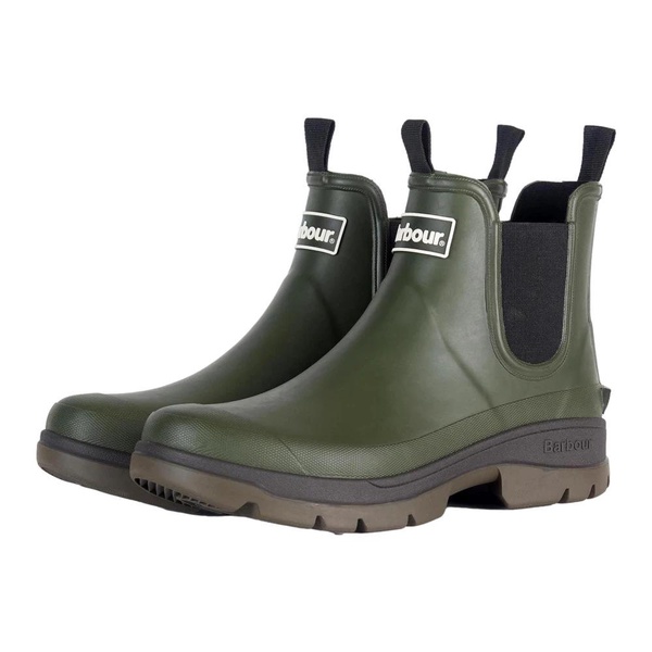 Iconic Barbour Wellington Boots in Olive Green