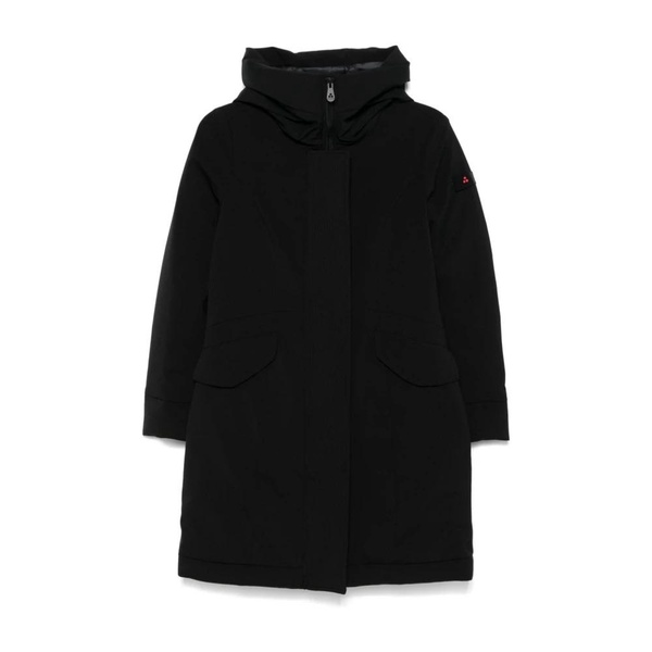 Black Padded Windproof Coat