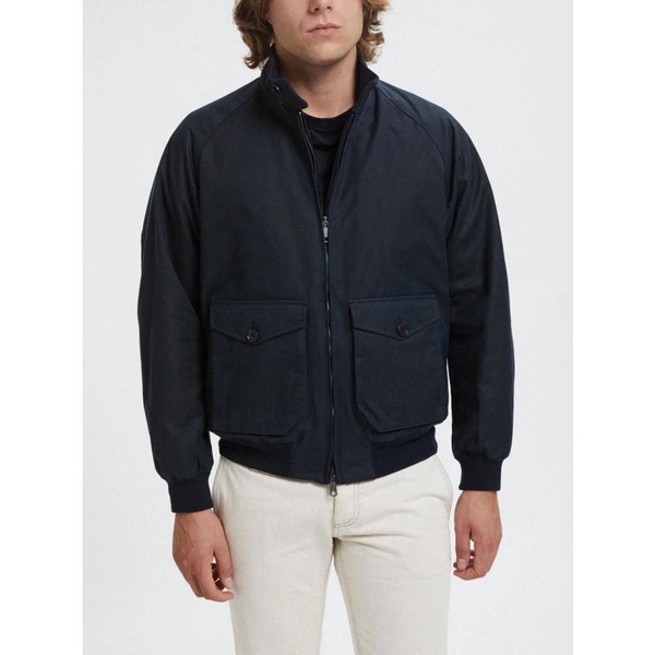 Blue Cotton Jacket for Men