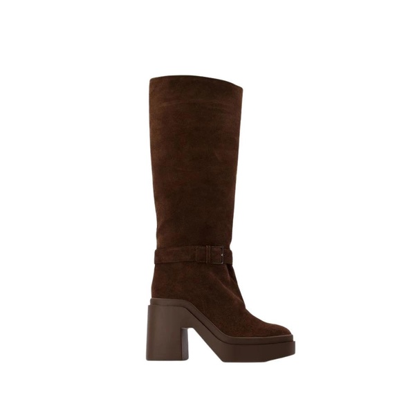 Ninon Boots in Brown Leather