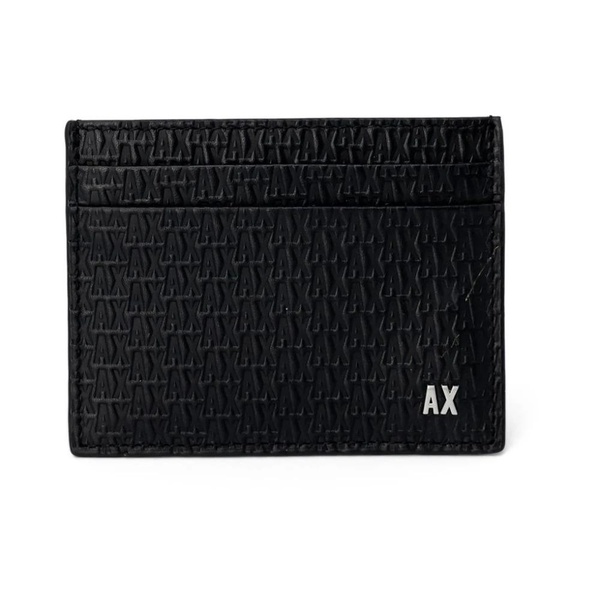 Black Leather Wallet with Inside Pocket